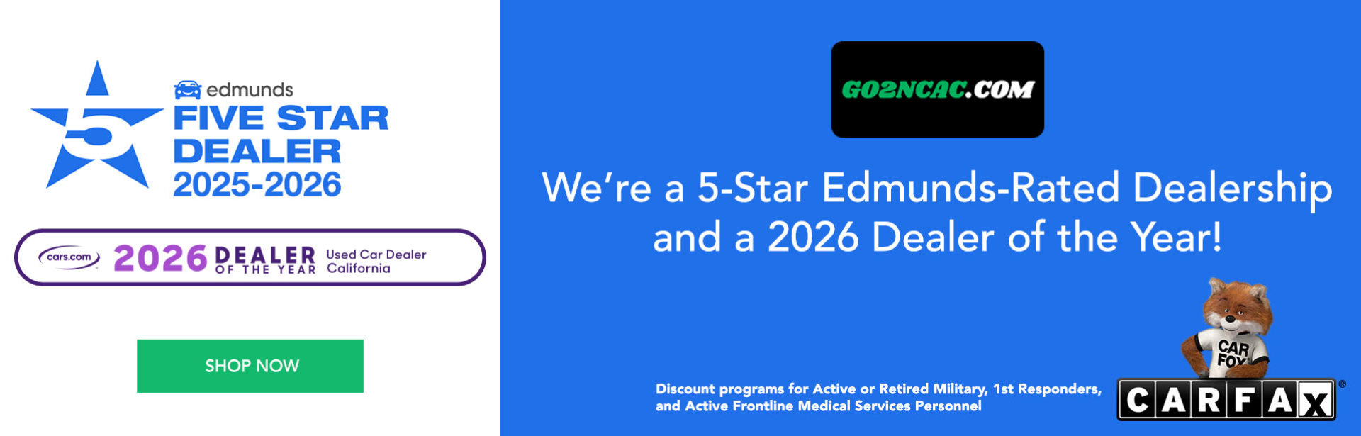 5-Star Edmunds-Rated Dealership